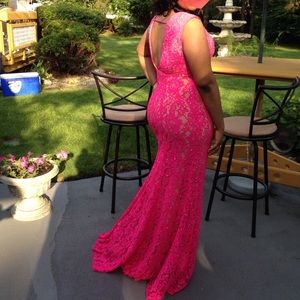 Jovani Hot Pink Gown/Prom Dress